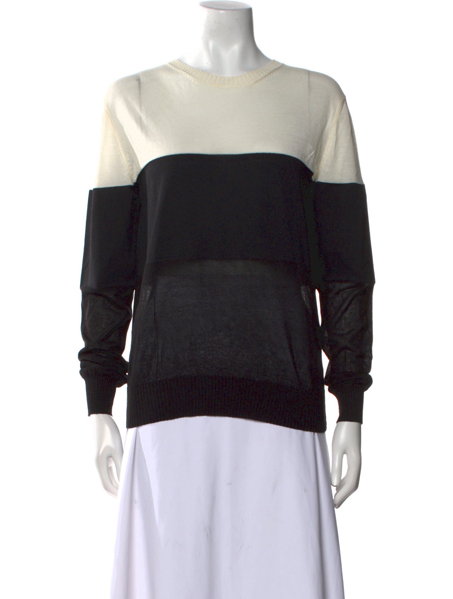 Vis A Vis Striped Crew Neck Sweater