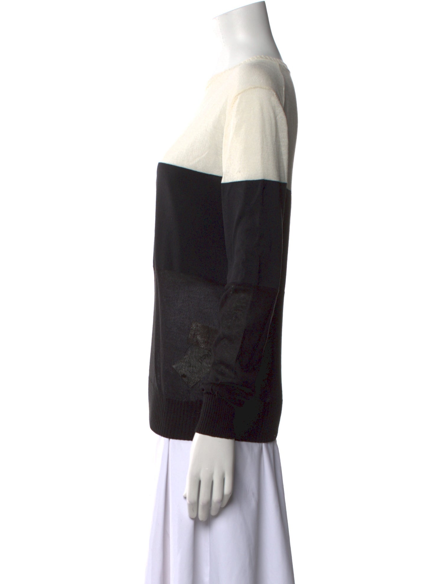 Vis A Vis Striped Crew Neck Sweater