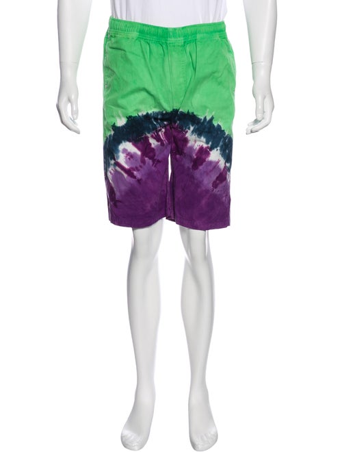 Vyner Articles Tie-Dye Flat Front Shorts green