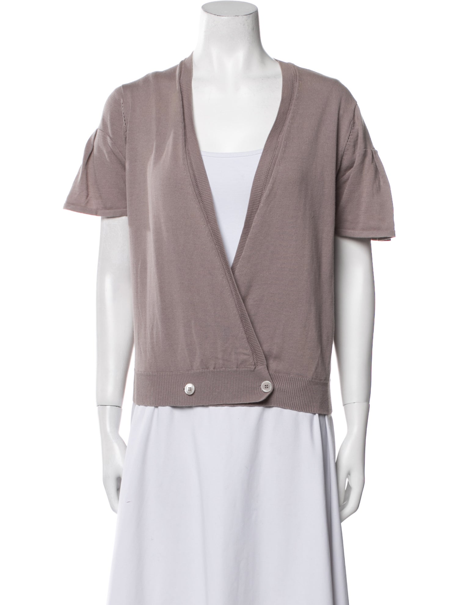 Vanessa Bruno Athé V-Neck Short Sleeve Top