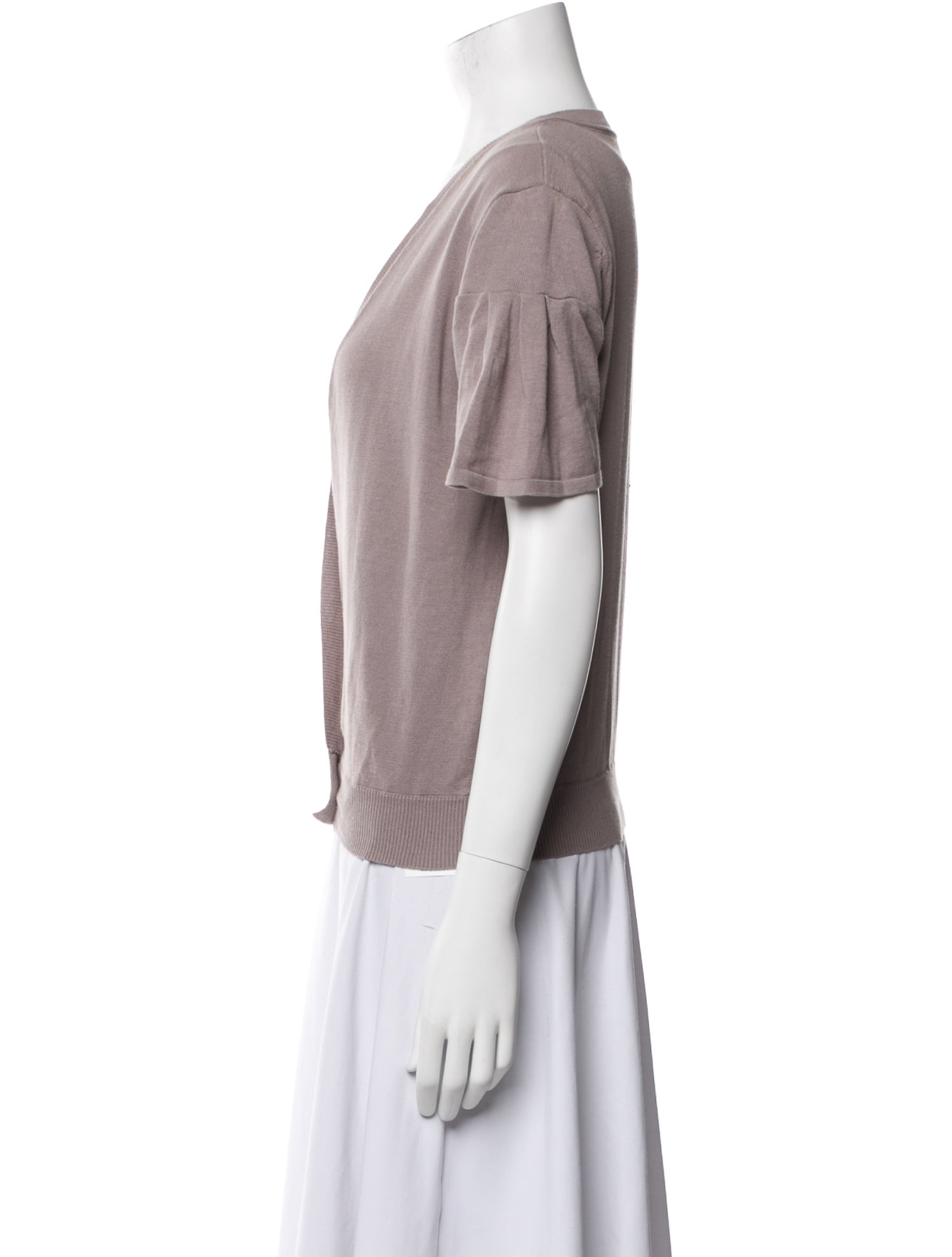 Vanessa Bruno Athé V-Neck Short Sleeve Top
