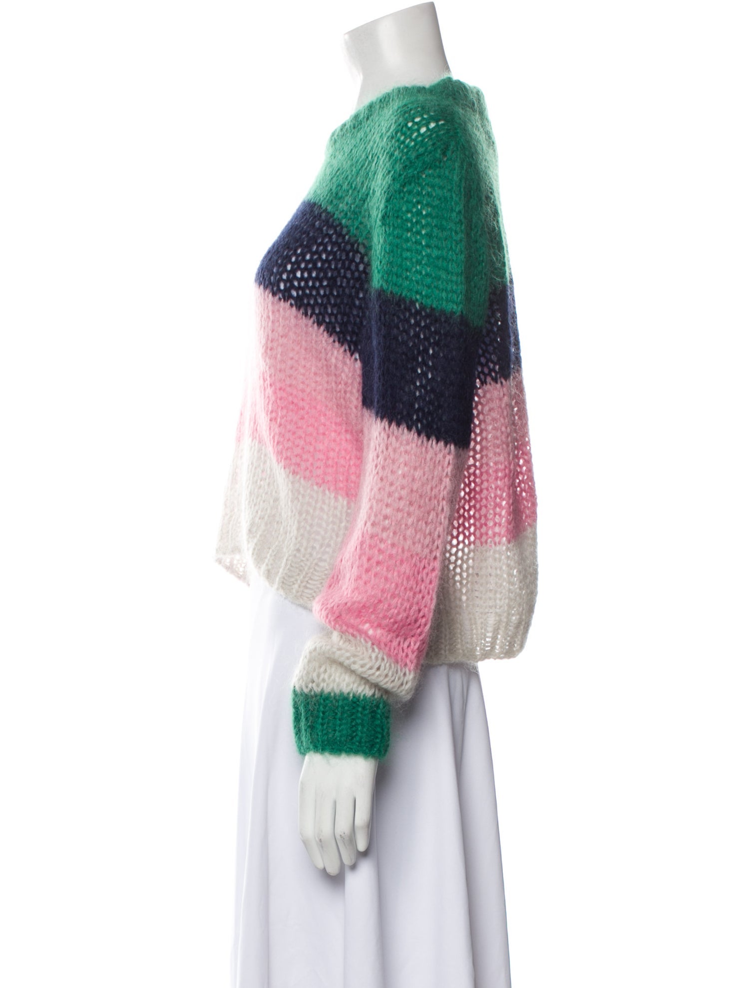 Vanessa Bruno Athé Striped Crew Neck Sweater