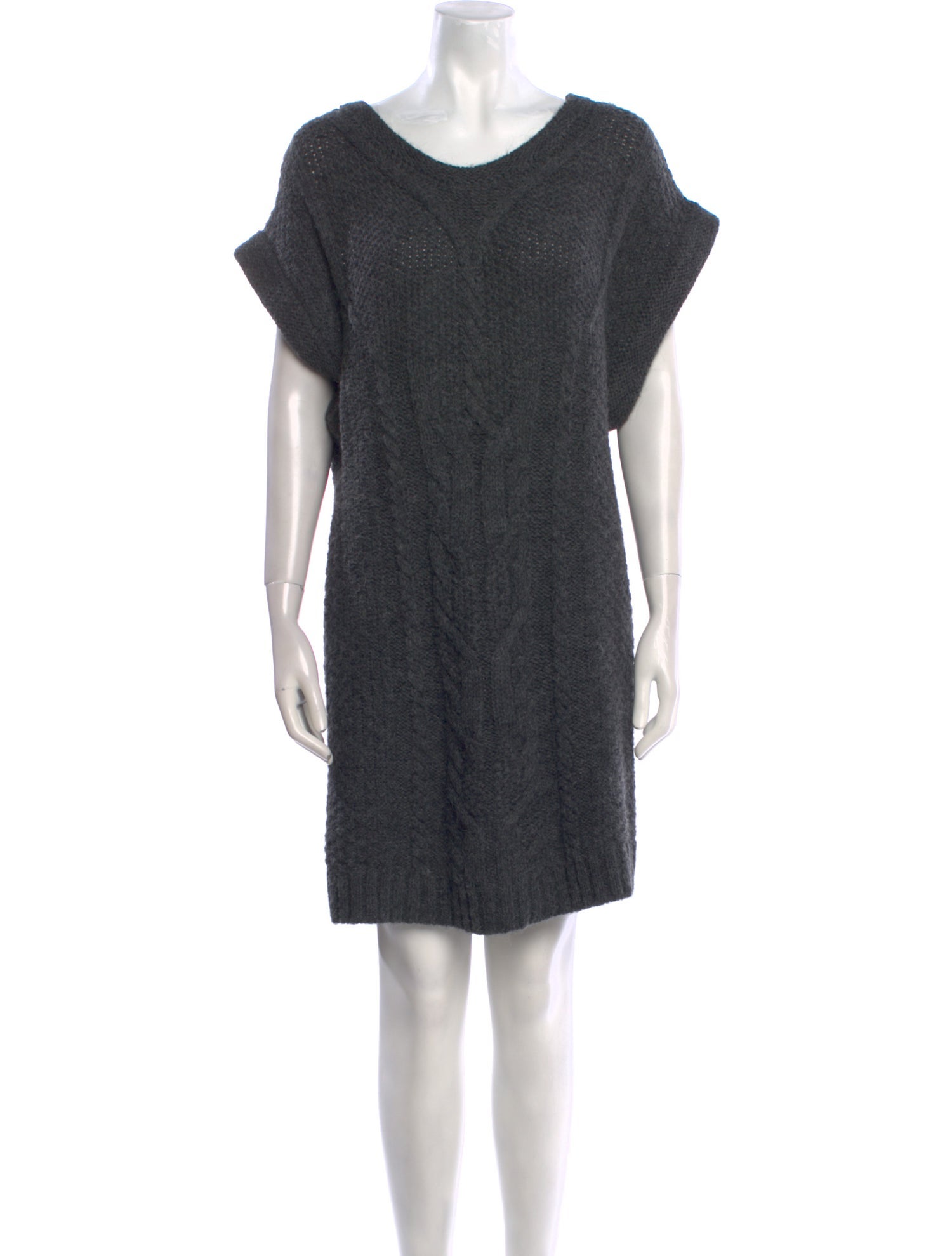 Vanessa Bruno Athé Scoop Neck Mini Dress