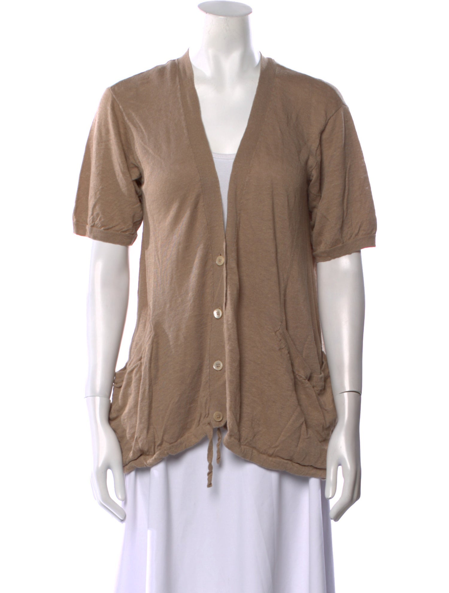 Vanessa Bruno Athé Linen V-Neck Sweater