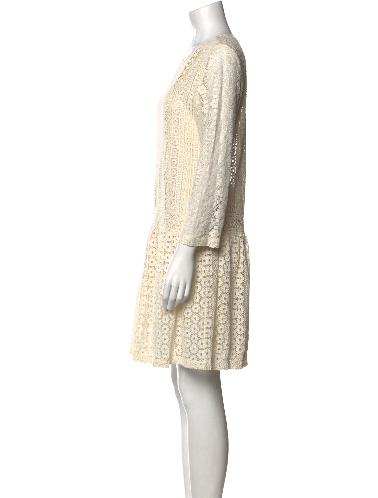 Vanessa Bruno Athé Scoop Neck Mini Dress