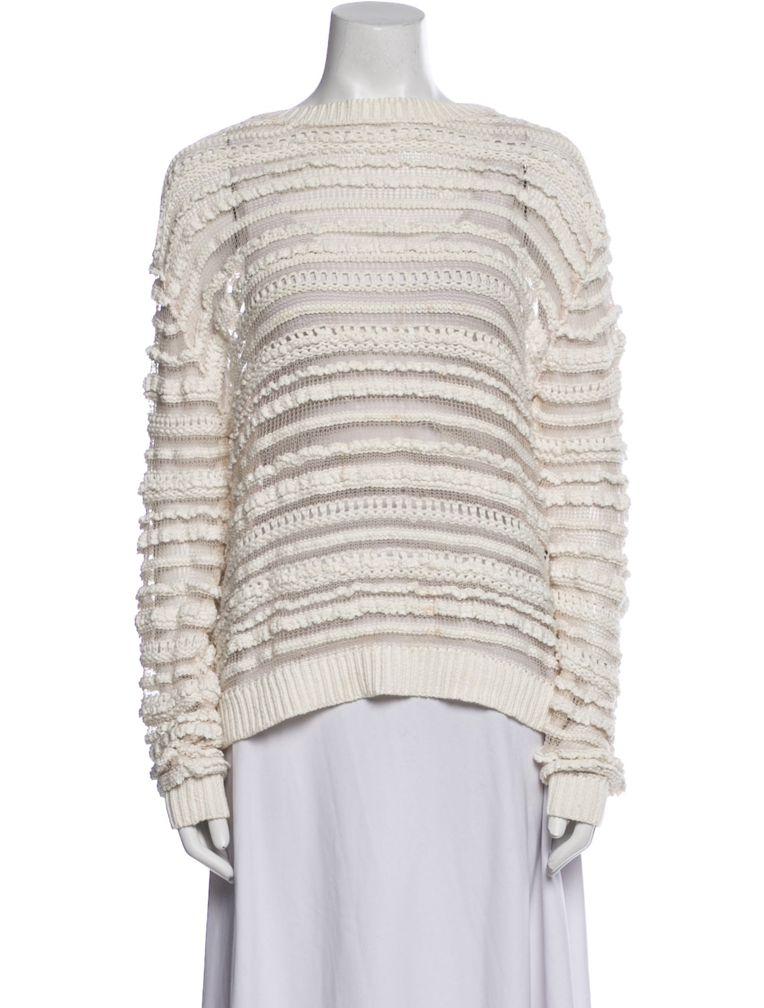 Vanessa Bruno Athé Striped Bateau Neckline Sweater