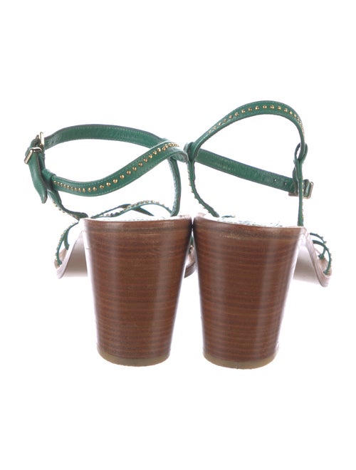 Vanessa Bruno Athé Leather Studded Accents Sandals