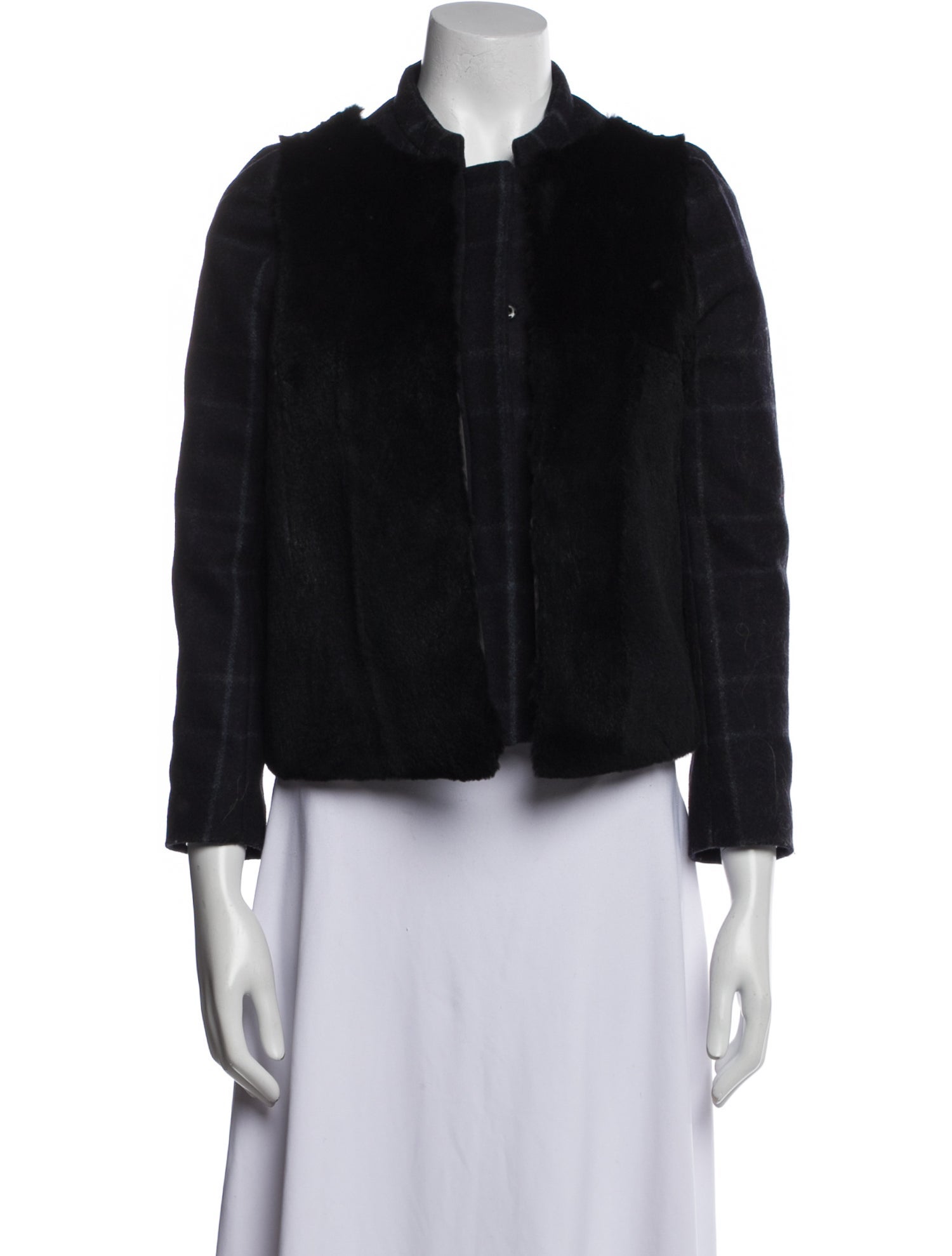 Vanessa Bruno Athé Wool Fur Jacket