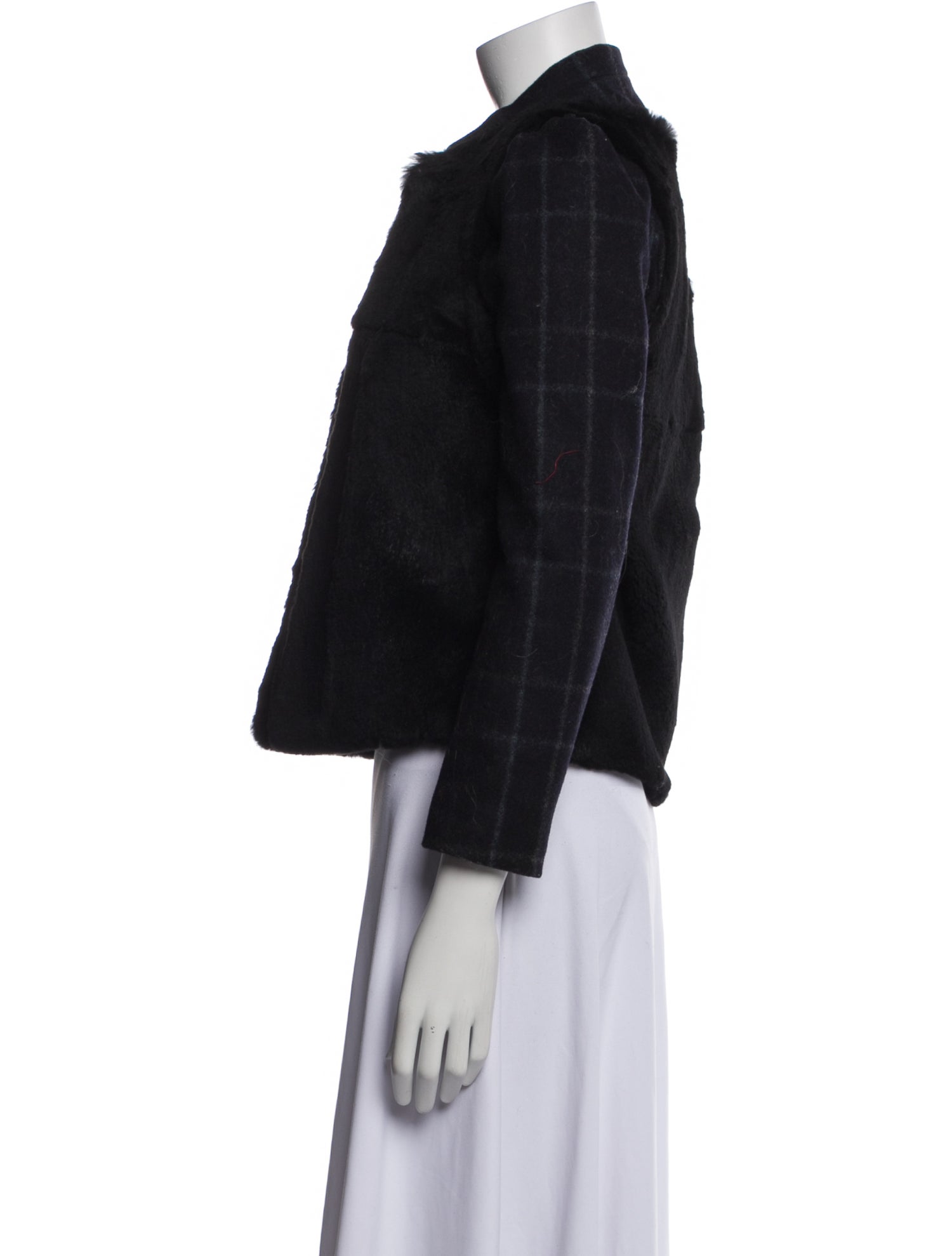 Vanessa Bruno Athé Wool Fur Jacket