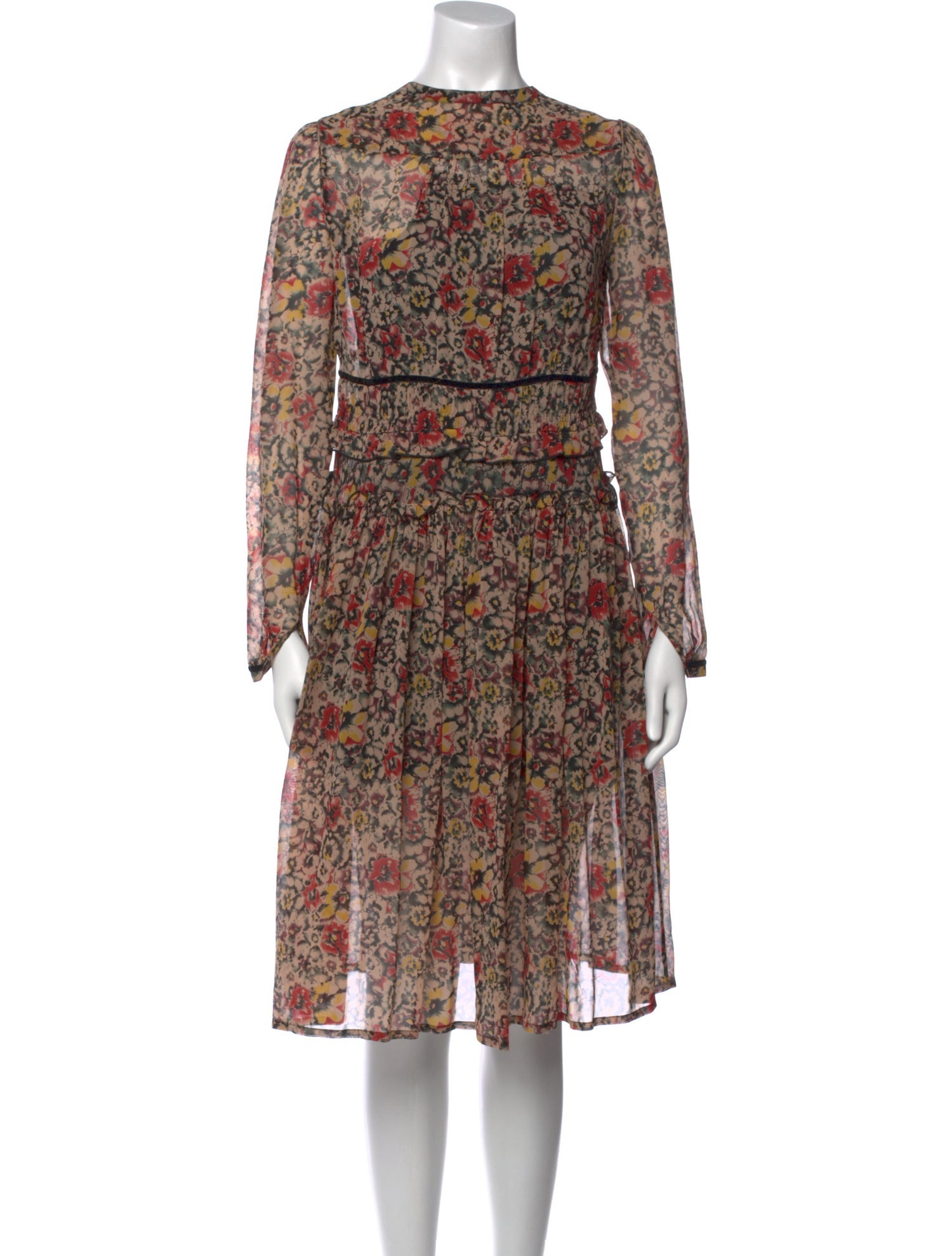 Vanessa Bruno Athé Floral Print Mini Dress