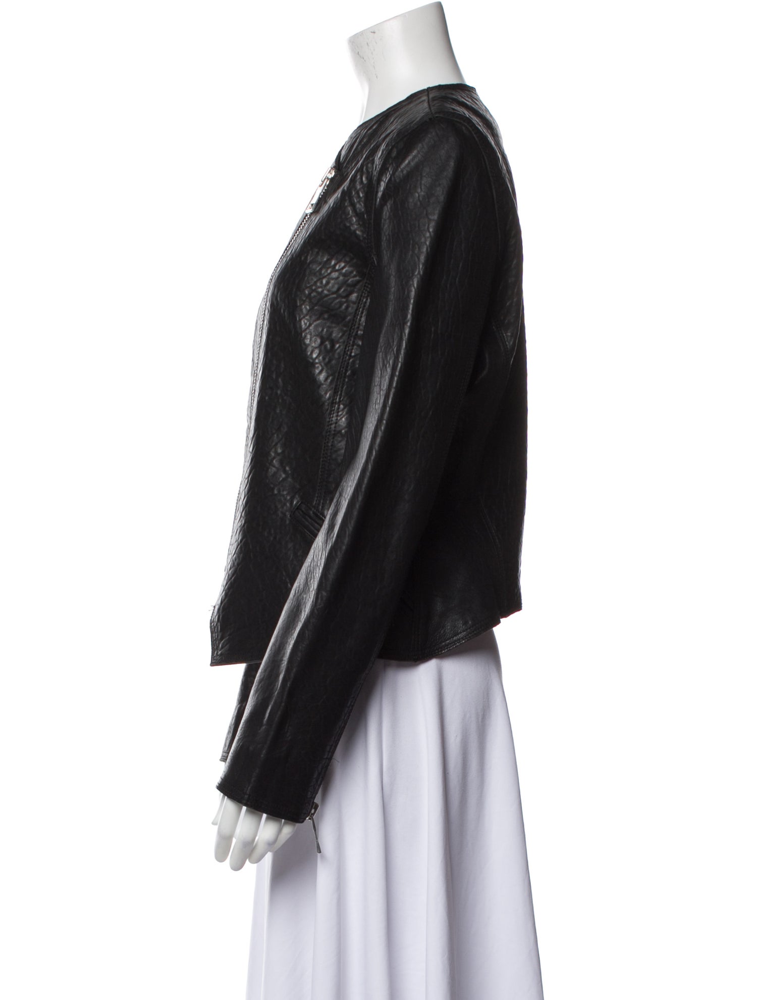 Vanessa Bruno Athé Leather Evening Jacket