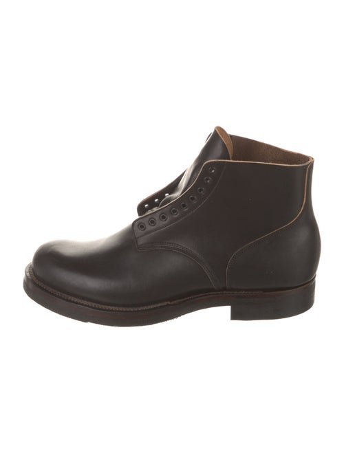 Viberg Leather Lace-Up Boots