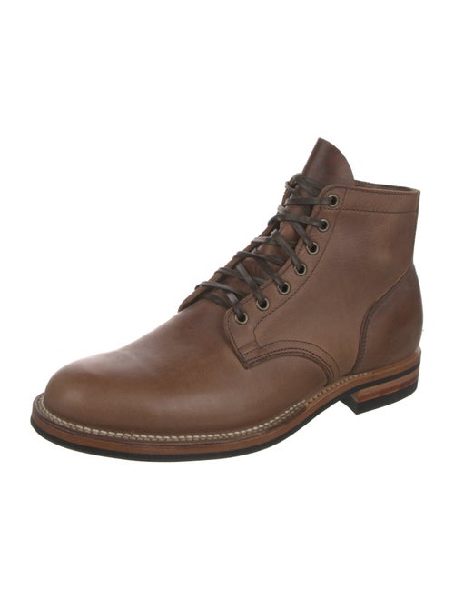 Viberg Leather Lace-Up Boots