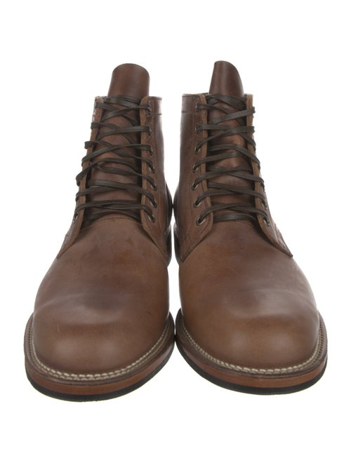 Viberg Leather Lace-Up Boots