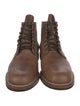 Viberg Leather Lace-Up Boots
