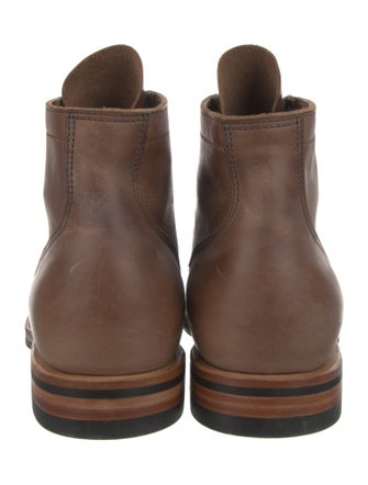 Viberg Leather Lace-Up Boots