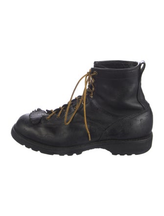 Viberg Leather Lace-Up Boots