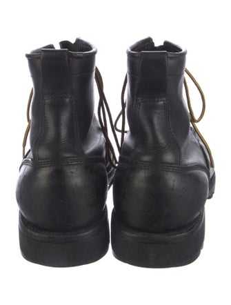 Viberg Leather Lace-Up Boots