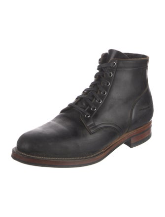 Viberg Leather Lace-Up Boots