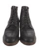 Viberg Leather Lace-Up Boots