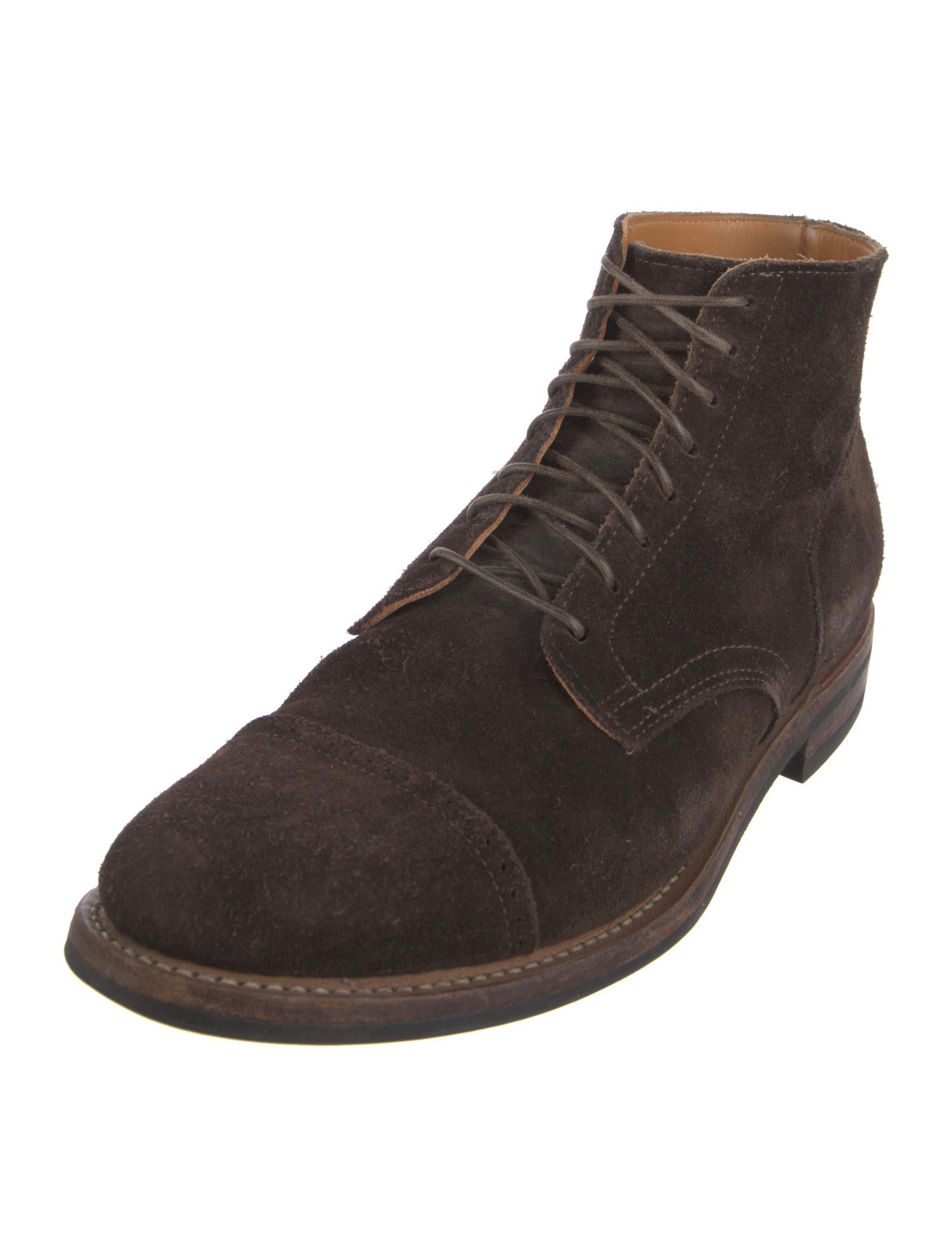 Viberg Suede Lace-Up Boots