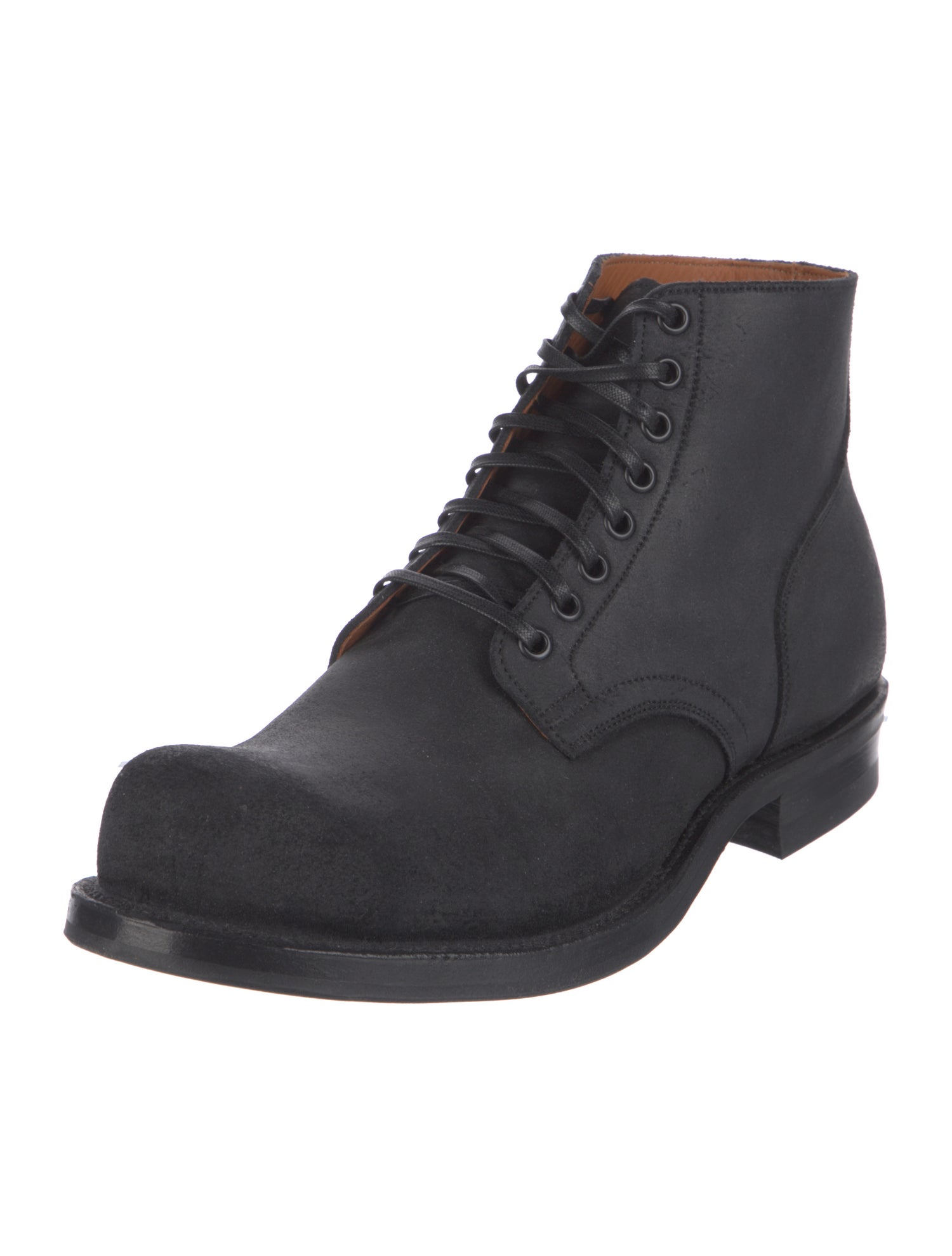 Viberg Suede Lace-Up Boots