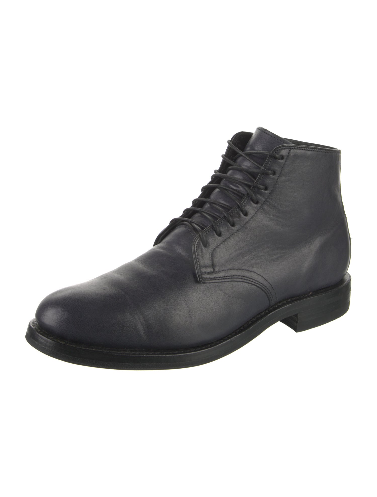Viberg Leather Lace-Up Boots