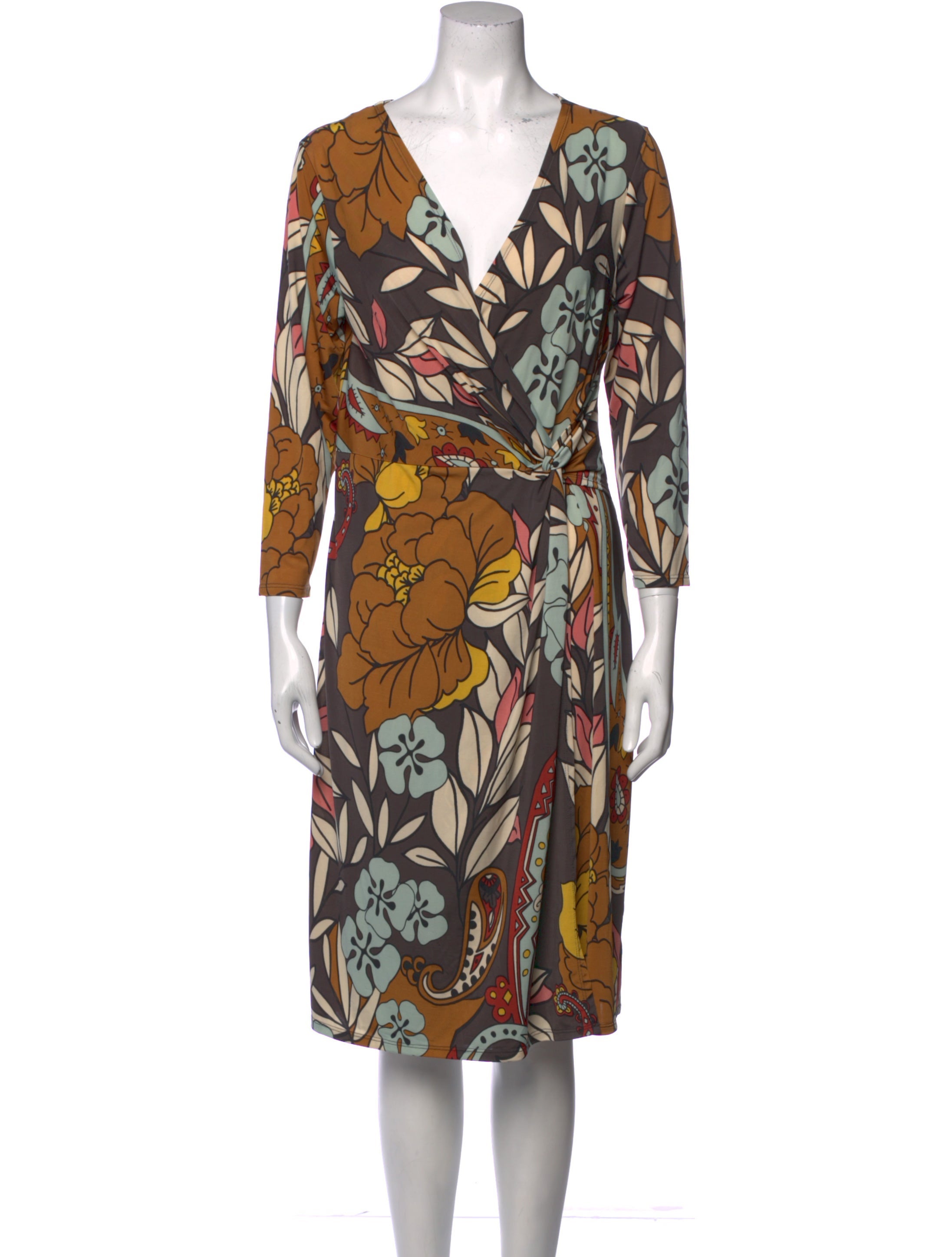 Vivienne by Vivienne Tam Printed Knee-Length Dress