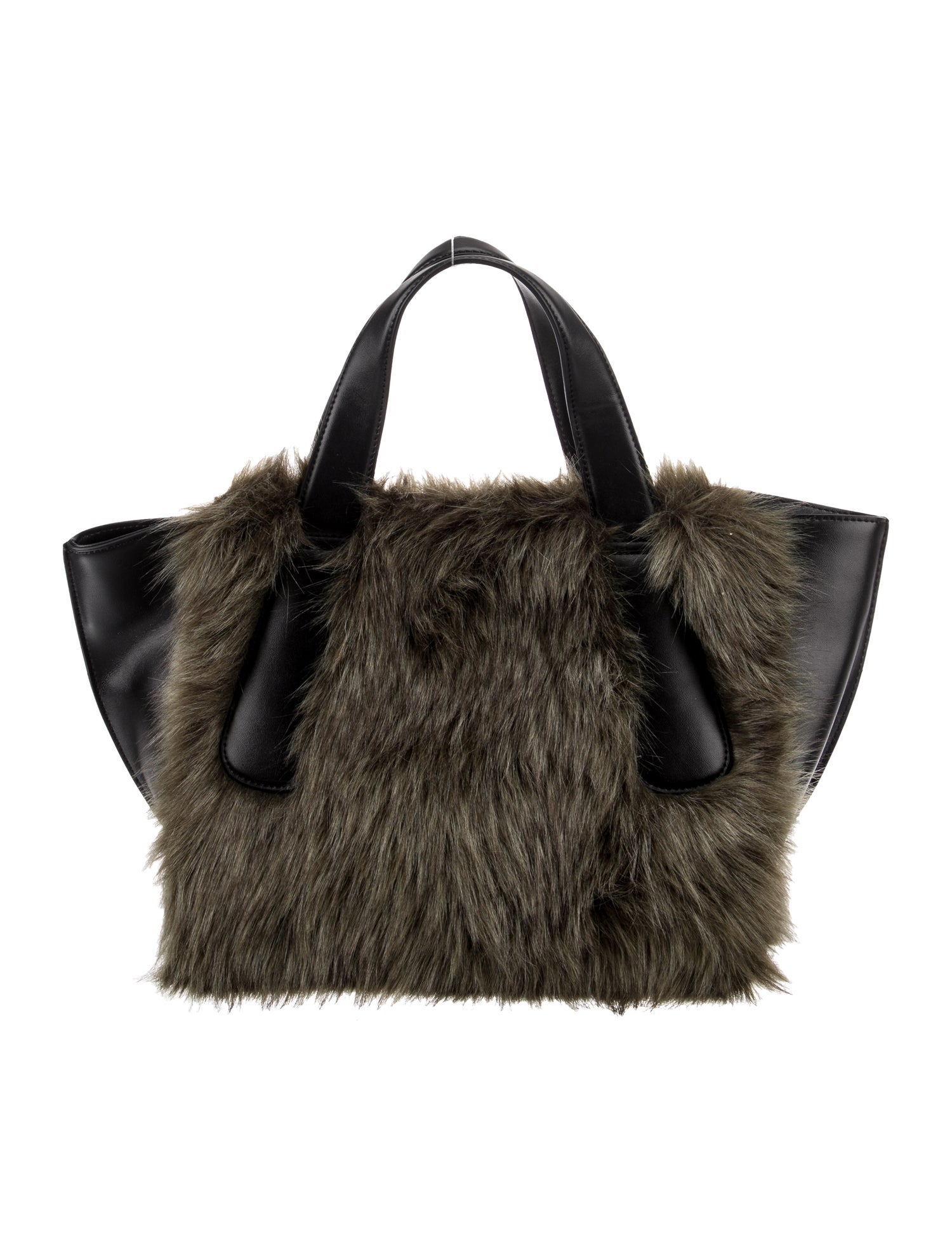 Vasic Shearling Top Handle Bag