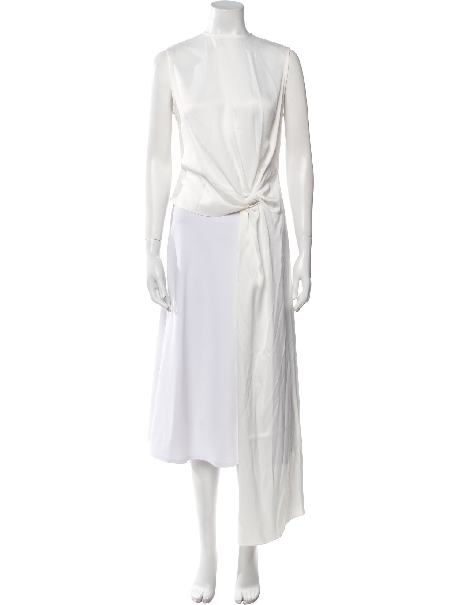 Vanessa Cocchiaro Square Neckline Sleeveless Tunic