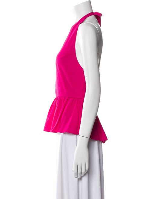 Vanessa Cocchiaro Halterneck Sleeveless Crop Top
