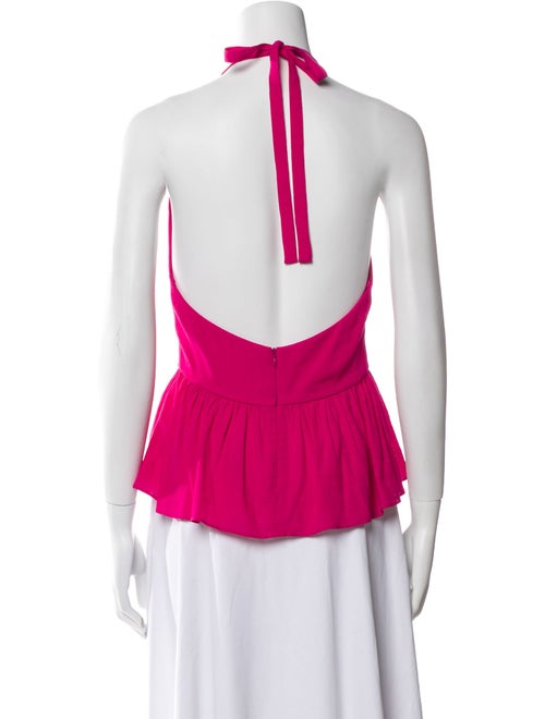 Vanessa Cocchiaro Halterneck Sleeveless Crop Top