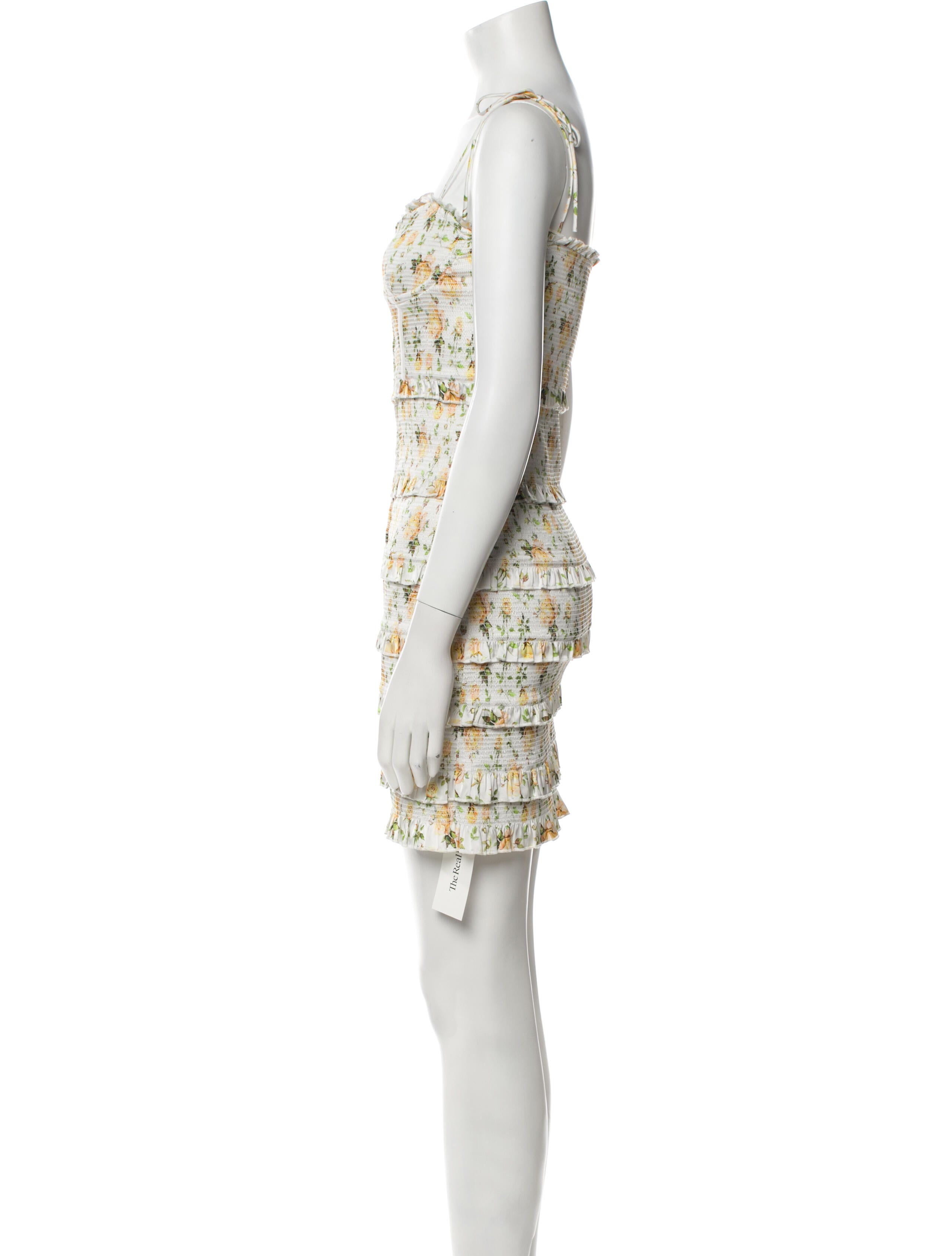 V. chapman Floral Print Midi Length Dress