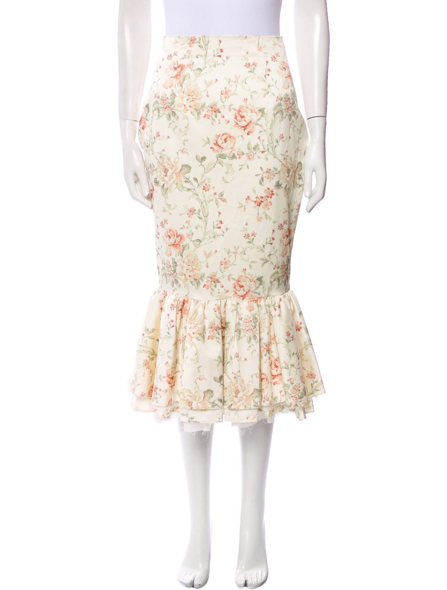 V. chapman Floral Print Mini Skirt w/ Tags