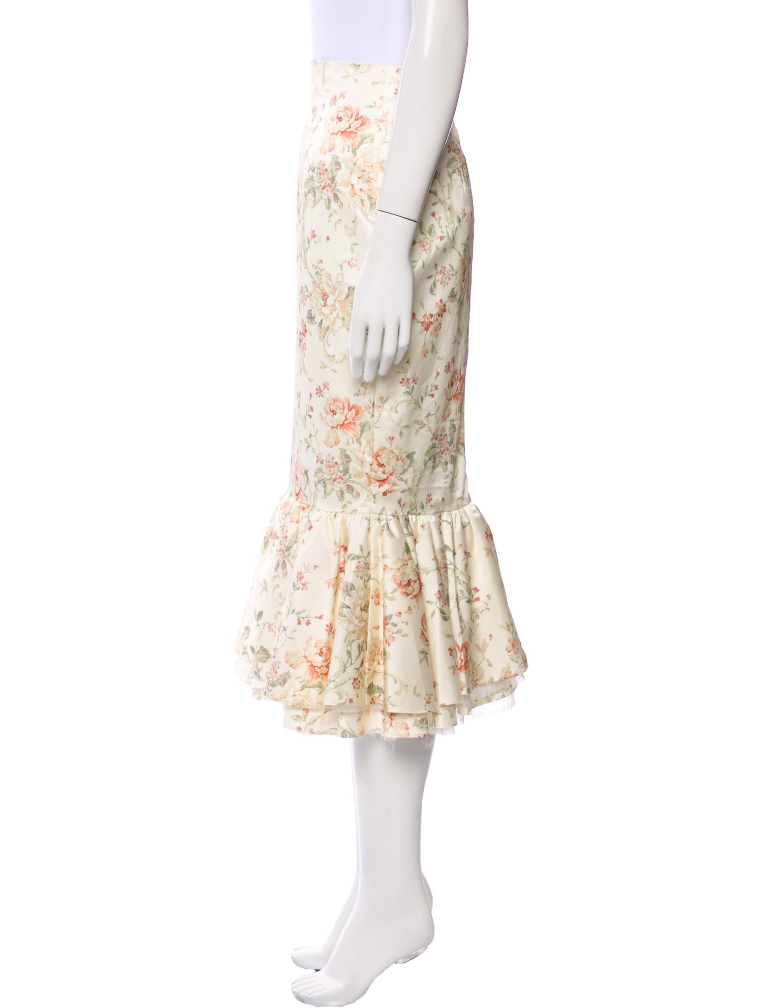 V. chapman Floral Print Mini Skirt w/ Tags