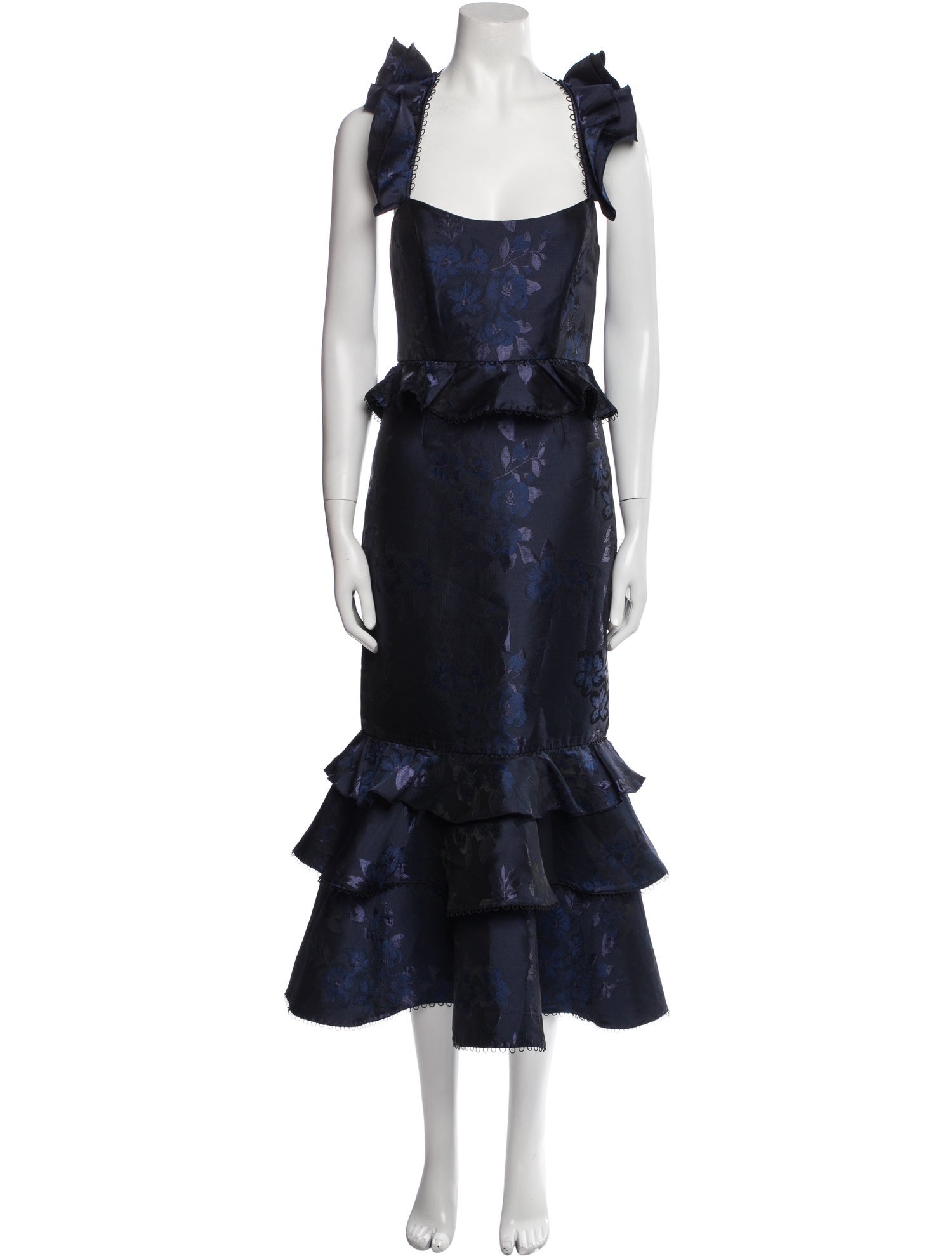 V. chapman Printed Midi Length Dress w/ Tags