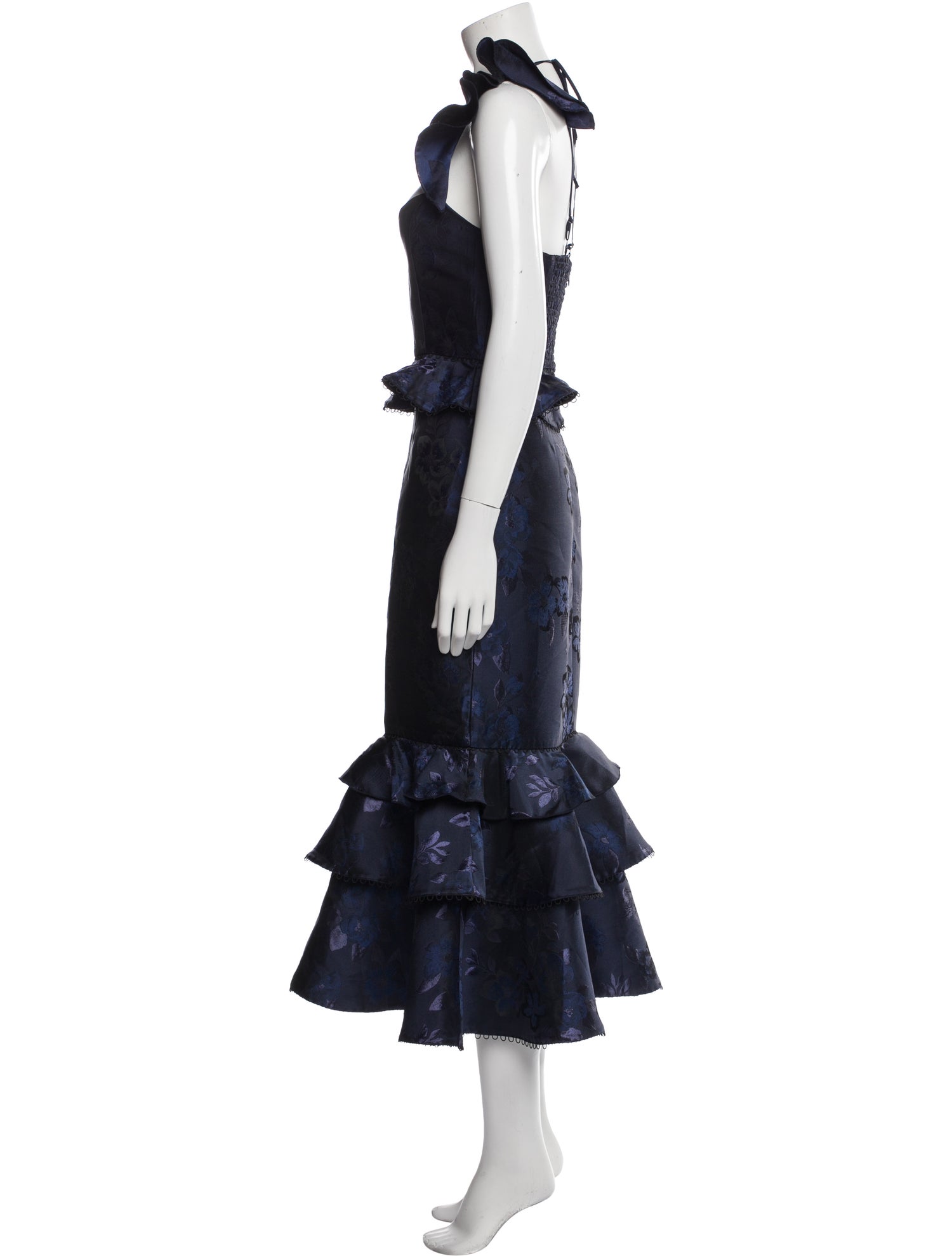 V. chapman Printed Midi Length Dress w/ Tags