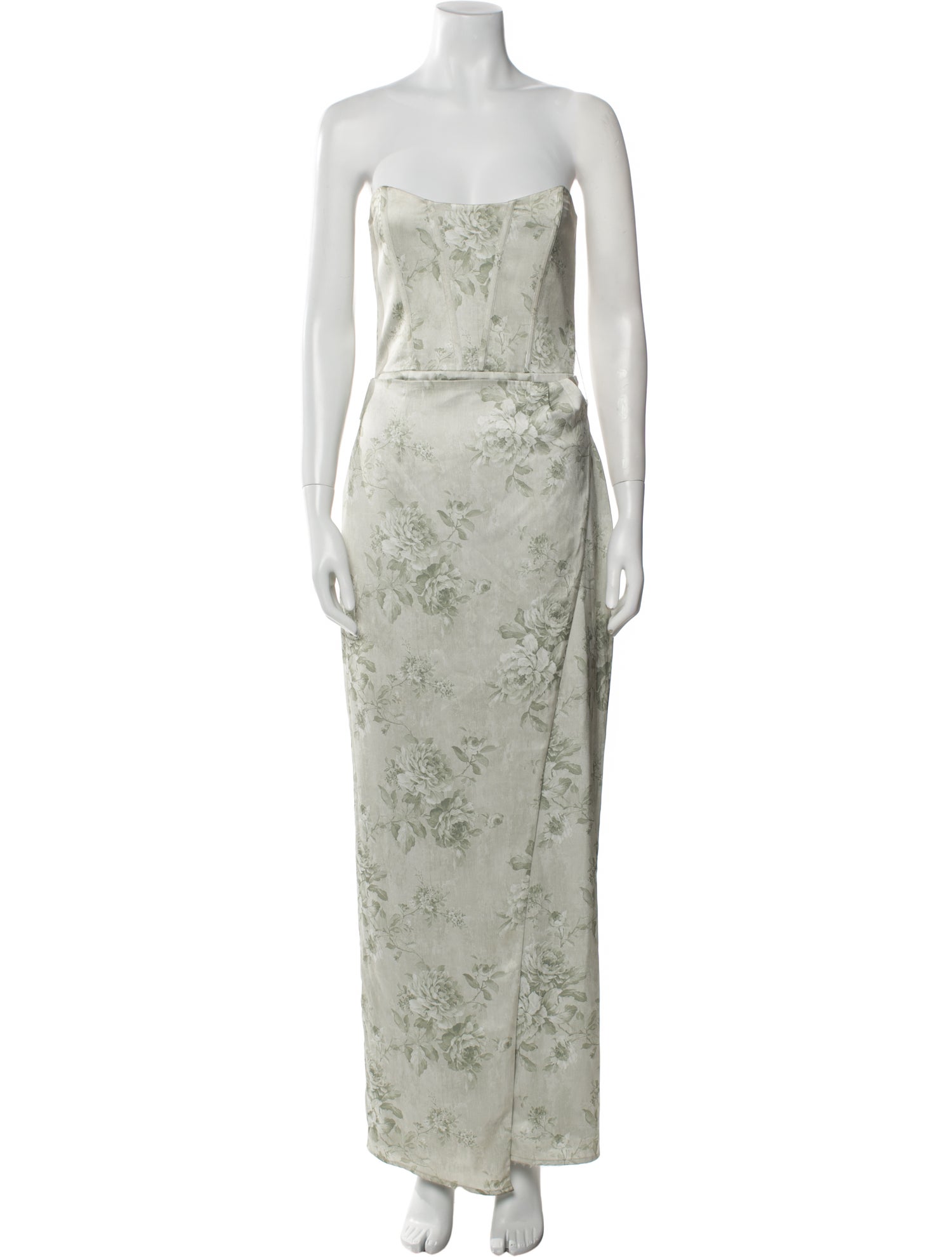 V. chapman Floral Print Long Dress w/ Tags