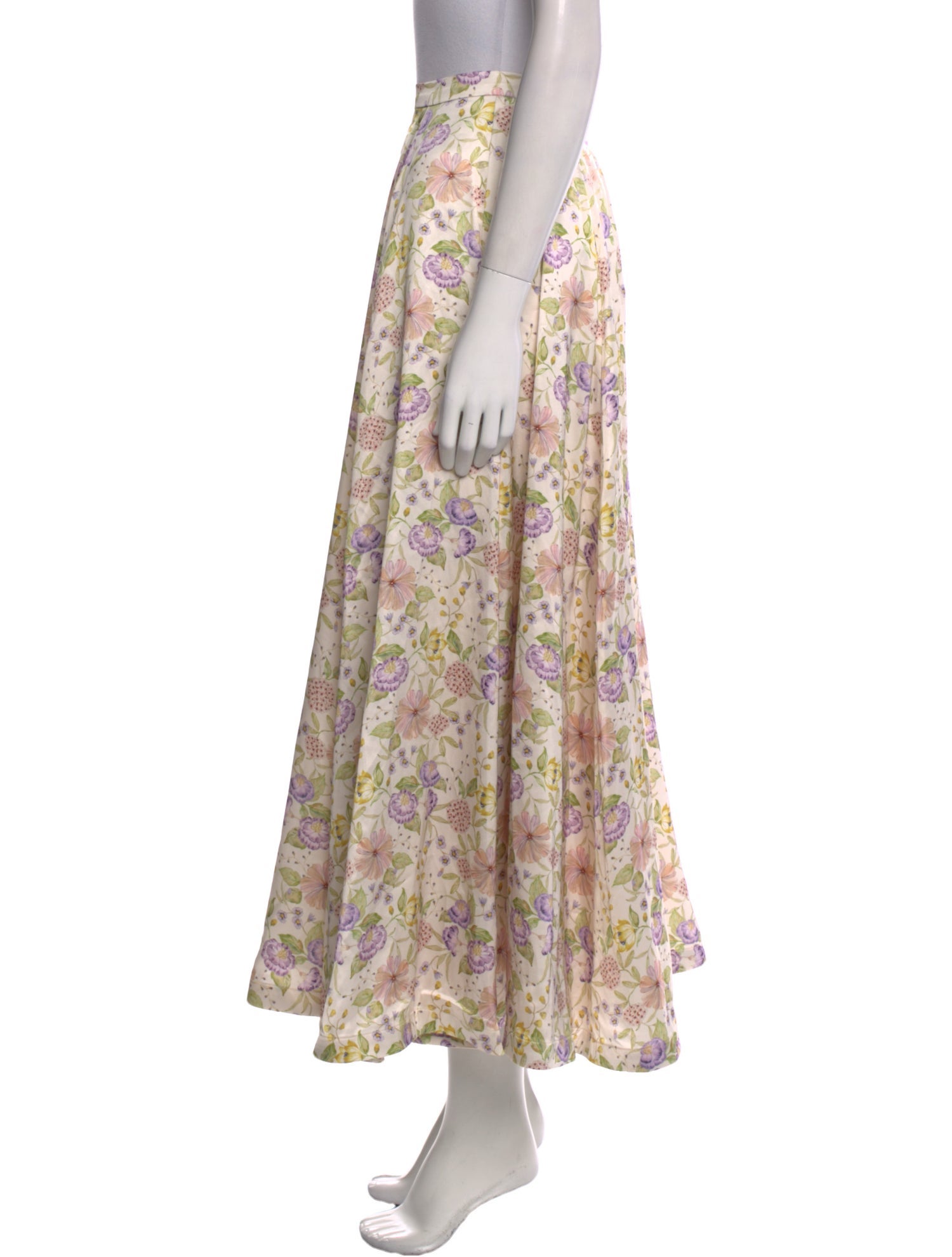 V. chapman Floral Print Long Skirt