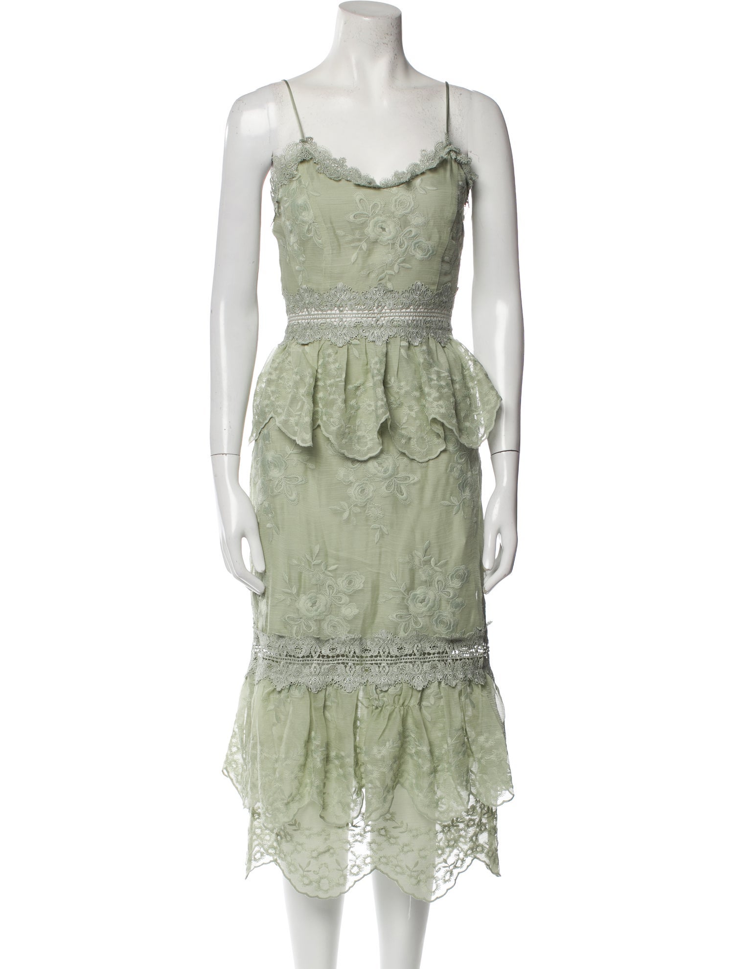 V. chapman Patterned Midi Length Dress