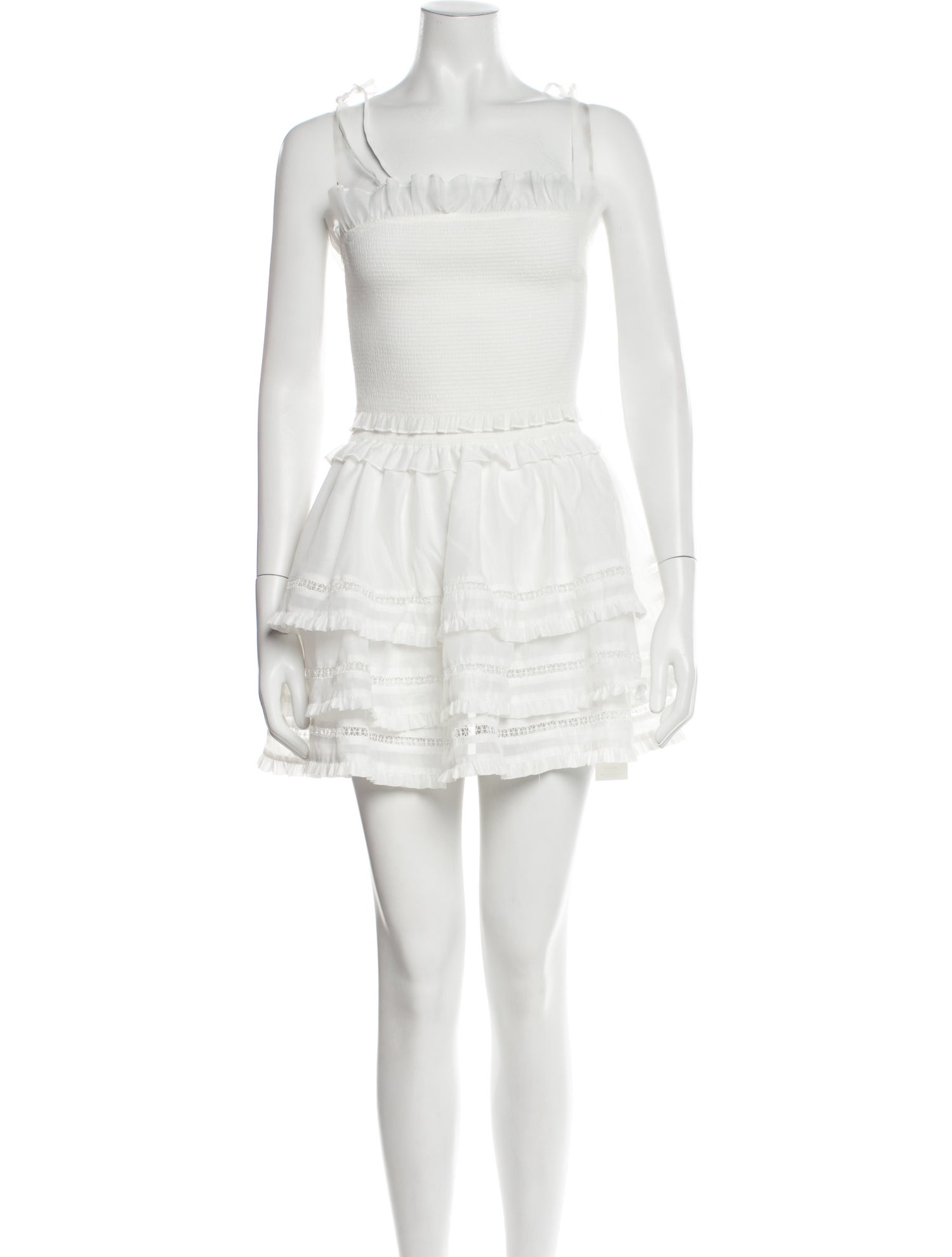 V. chapman Square Neckline Mini Dress