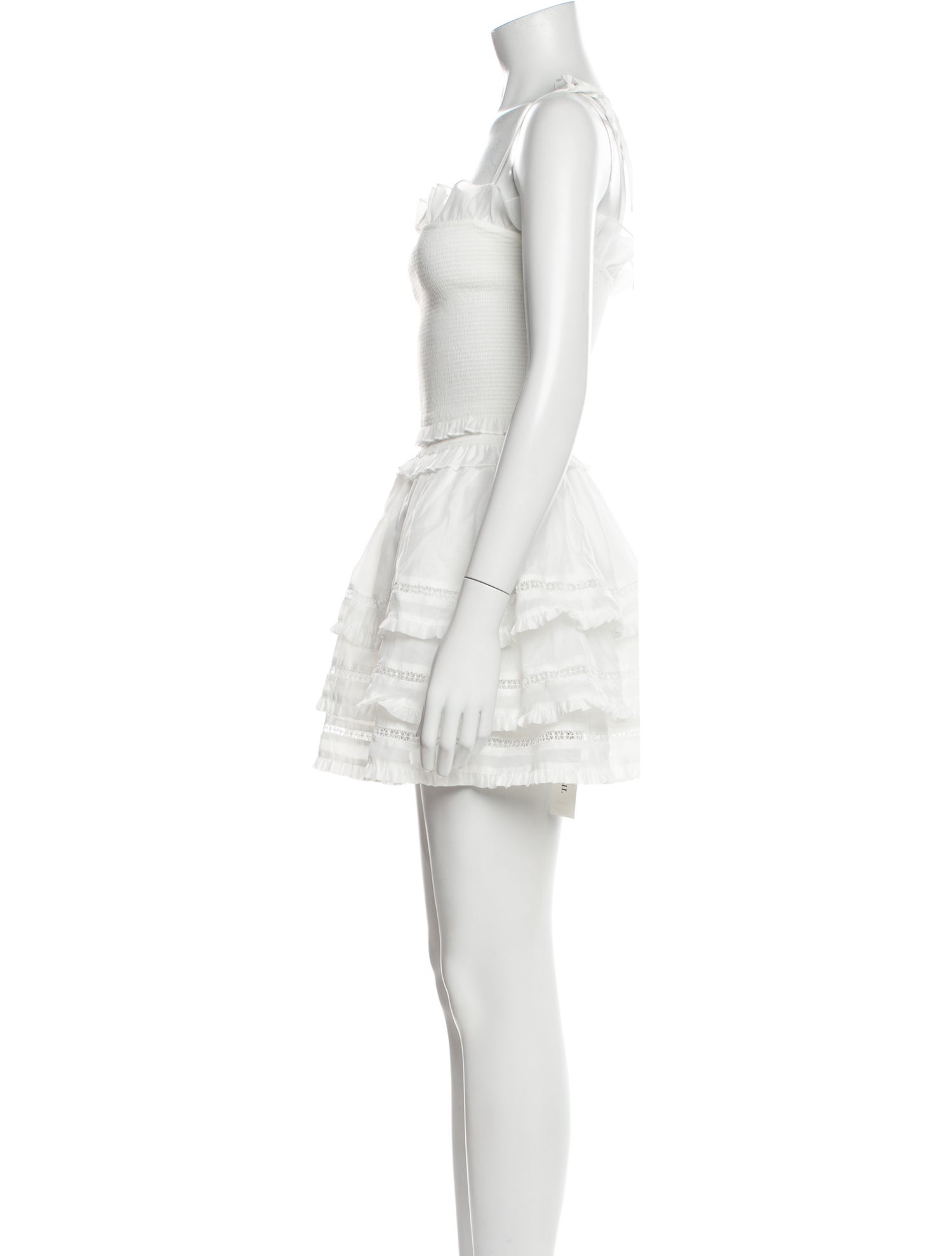 V. chapman Square Neckline Mini Dress