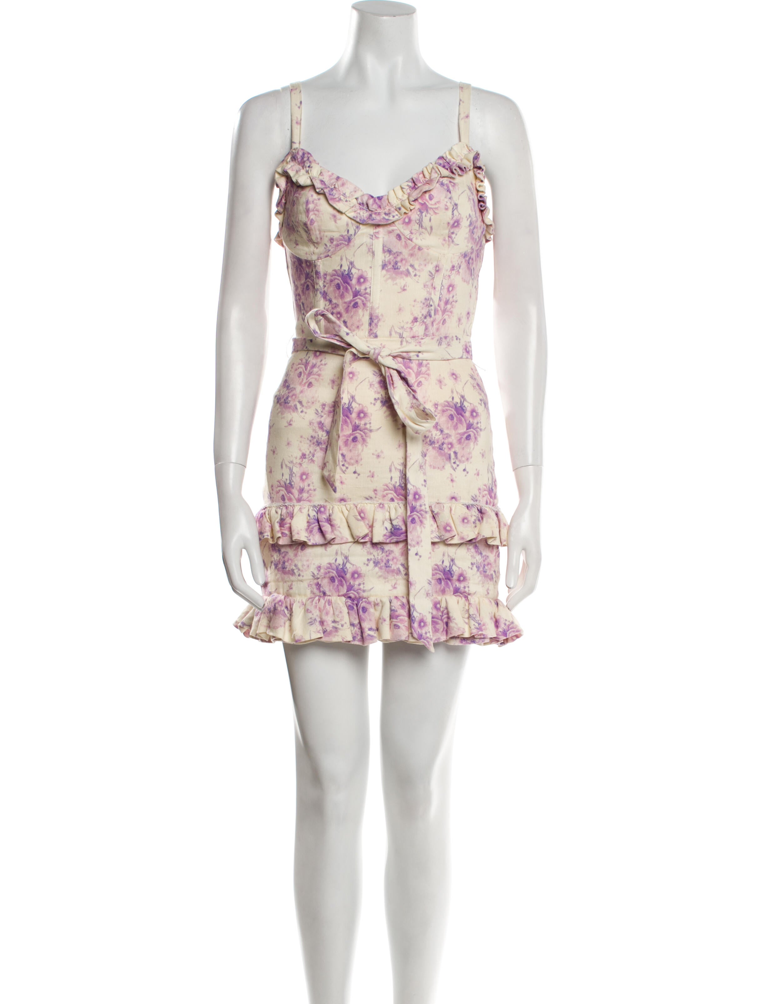 V. chapman Floral Print Mini Dress