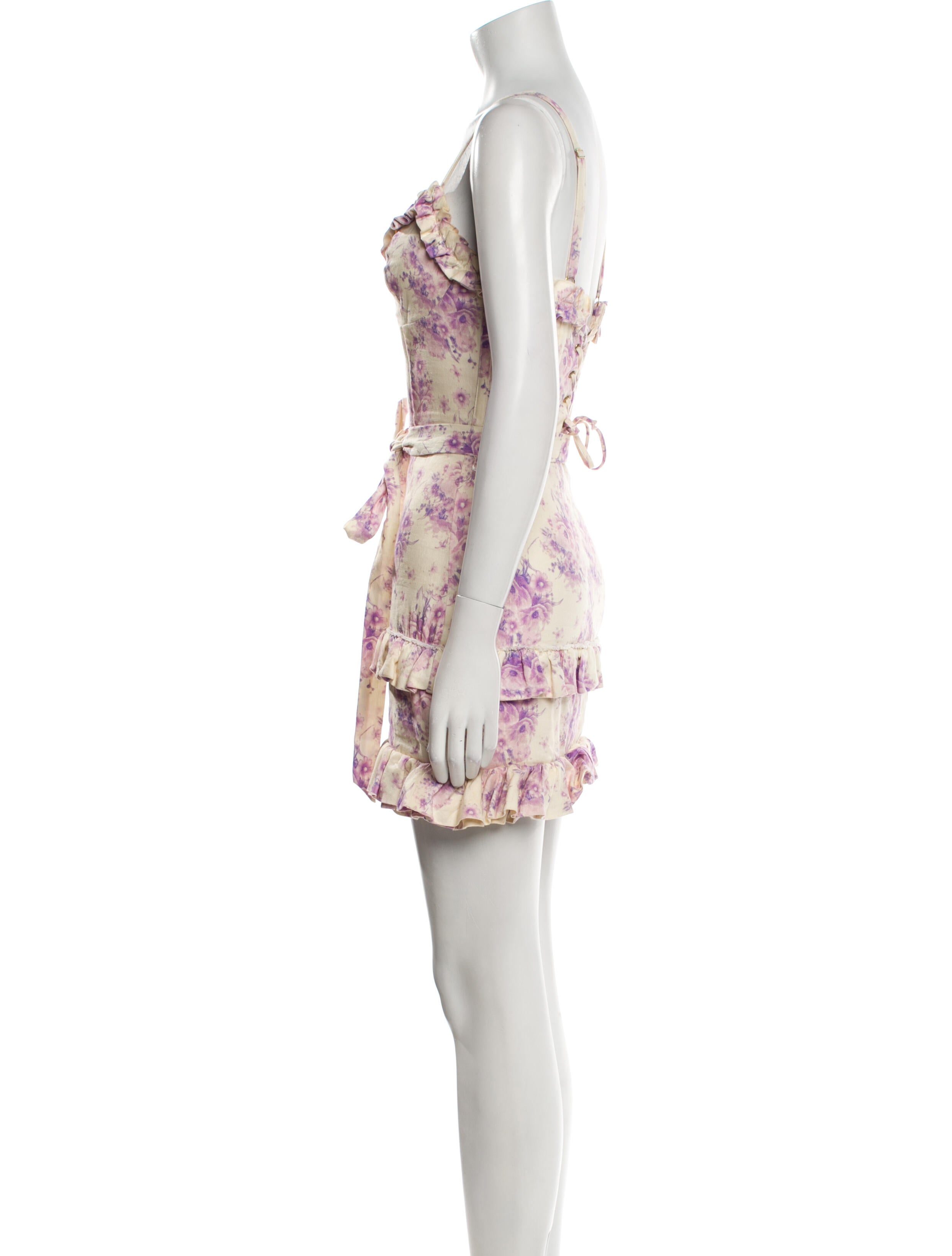 V. chapman Floral Print Mini Dress