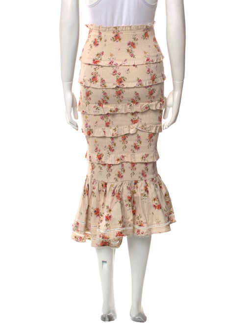 V. chapman Linen Midi Length Skirt