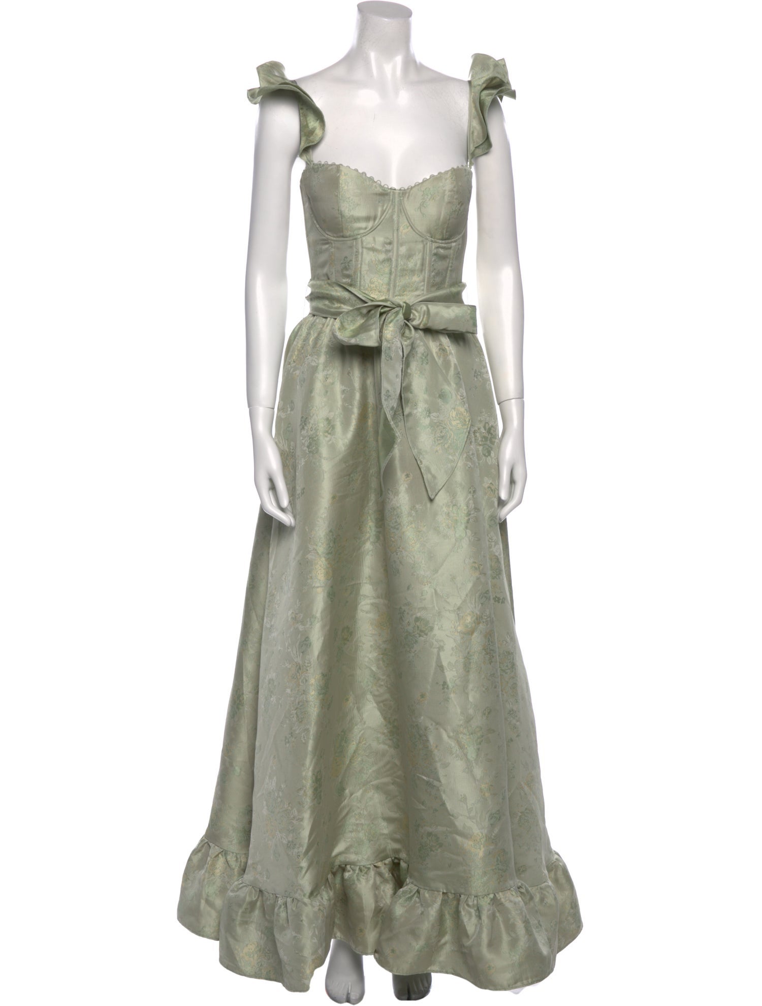 V. chapman Square Neckline Midi Length Dress