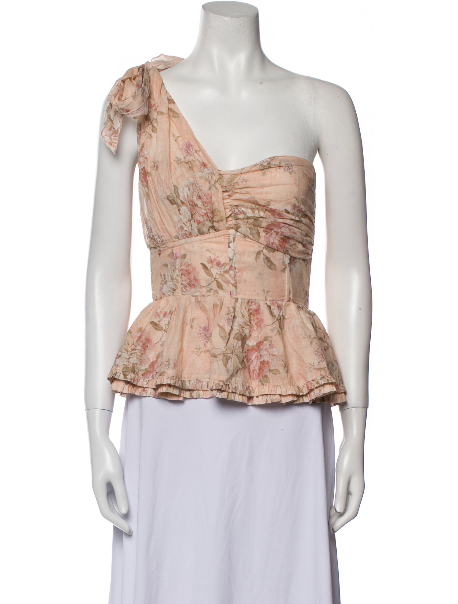 V. chapman One-Shoulder Sleeveless Blouse