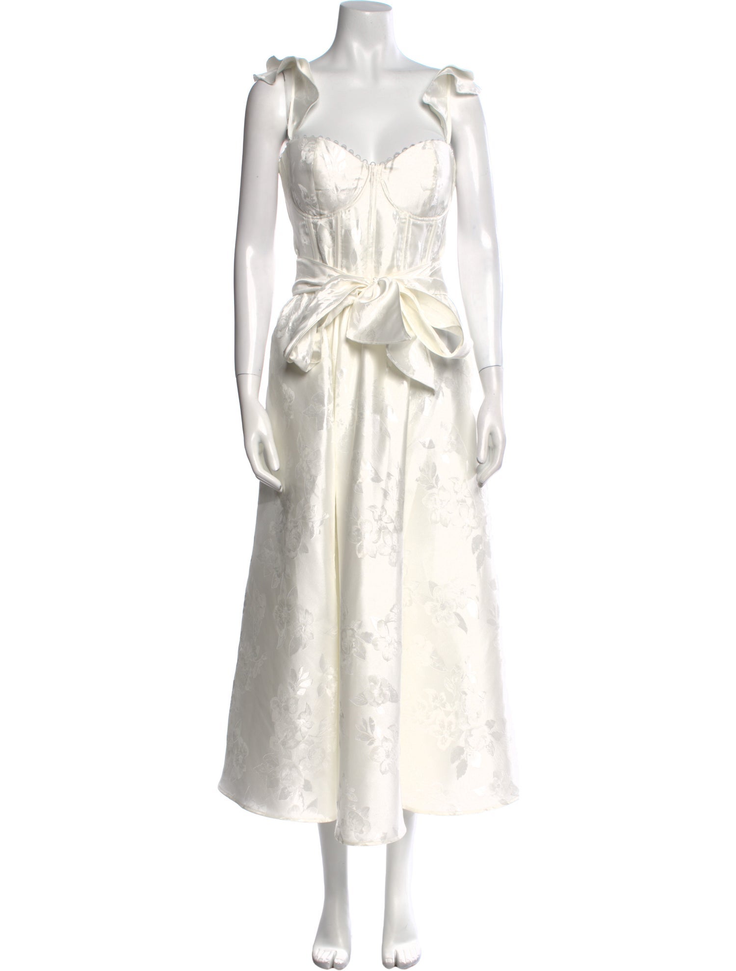 V. chapman Square Neckline Long Dress