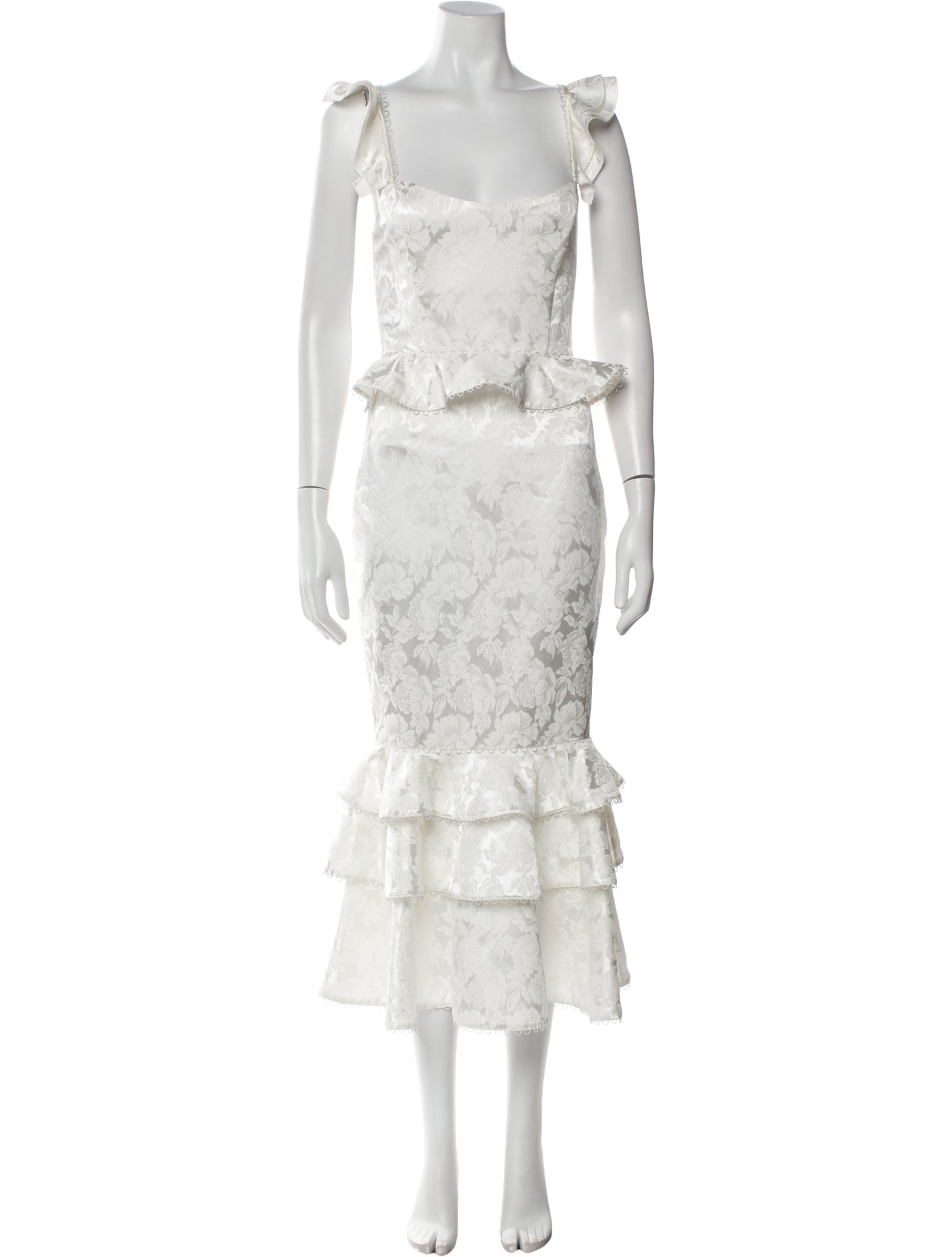 V. chapman Floral Print Long Dress