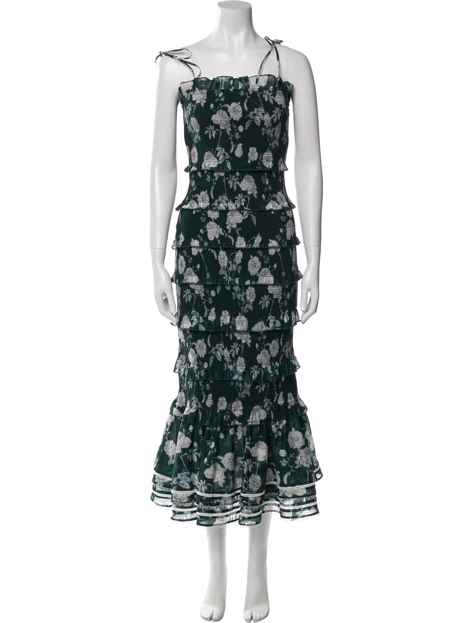 V. chapman Floral Print Long Dress